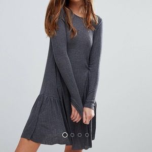 Pull & Bear Frill Hem Mini Dress